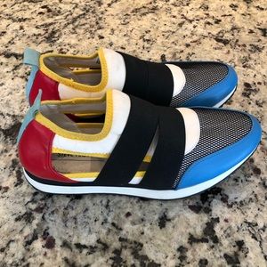 Steve Madden Kaela Multicolor Slip On Sneakers Sz 11